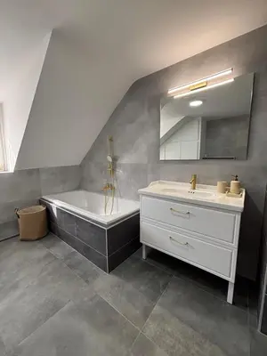 Salle de bains dans l'établissement Le Col'Vert - Appartement 50m2 - Colmar Centre