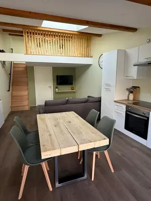 Cuisine ou kitchenette dans l'établissement Duplex appartement en plein centre
