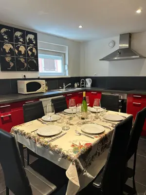 Cuisine ou kitchenette dans l'établissement Le Clos Des Vignes - Charme au cœur du vignoble