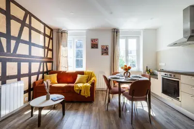 Cuisine ou kitchenette dans l'établissement Alsace