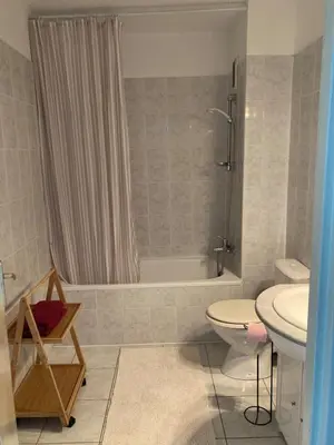 Salle de bains dans l'établissement Petit appartement cosy