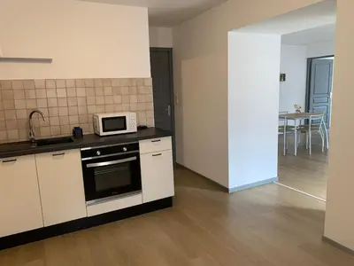 Cuisine ou kitchenette dans l'établissement Appartement de la Chapelle