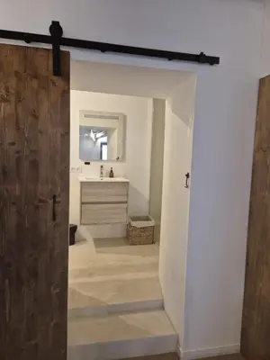Salle de bains dans l'établissement La Lanterne