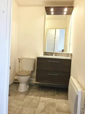 Salle de bains dans l'établissement Le Cozy Fonderie