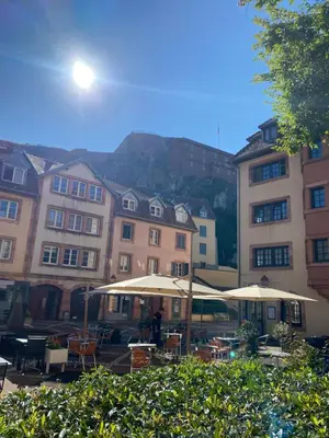 Vue générale sur la montagne ou vue sur la montagne depuis l'appartement