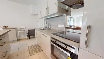 Cuisine ou kitchenette dans l'établissement Parenthèse à Eguisheim
