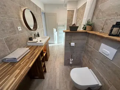 Salle de bains dans l'établissement Appartement 4 personnes