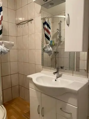 Salle de bains dans l'établissement City Huningue