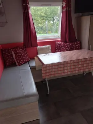 Coin salon dans l'établissement Mobilhomme munster
