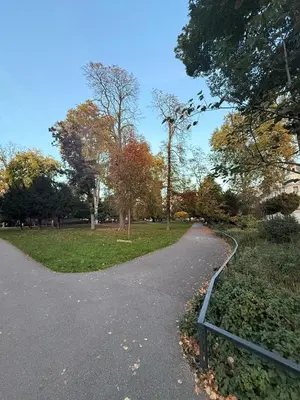 Jardin de l'établissement Studio dans le cœur de Mulhouse
