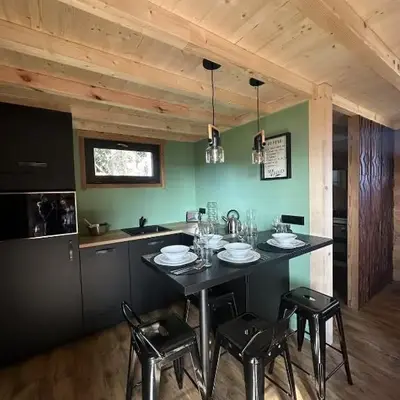 Lodge with private spa