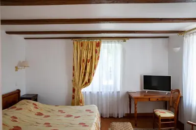 Télévision ou salle de divertissement dans l'établissement La Ferme du Franz