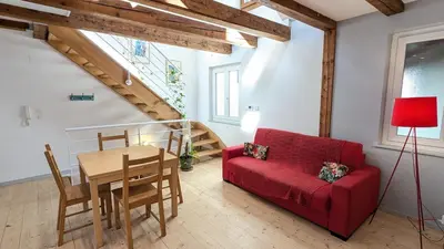 Coin salon dans l'établissement Le Refuge - Petite maison de village