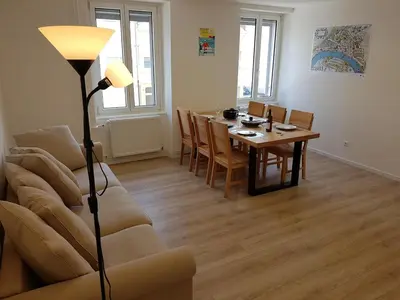 Coin salon dans l'établissement Maison Vauban