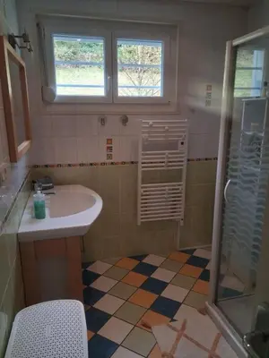 Salle de bains dans l'établissement Le Refuge des hérissons