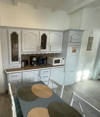 Cuisine ou kitchenette dans l'établissement Charmant appartement F1