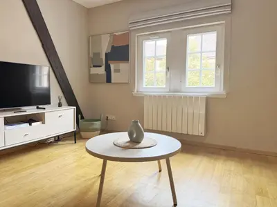 Télévision ou salle de divertissement dans l'établissement Pistache - Charme et confort au cœur de Colmar