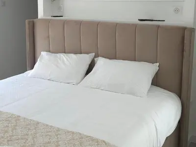 Un ou plusieurs lits dans un hébergement de l'établissement Modern Comfort for 6 Guests 3 Bedrooms Home near Colmar