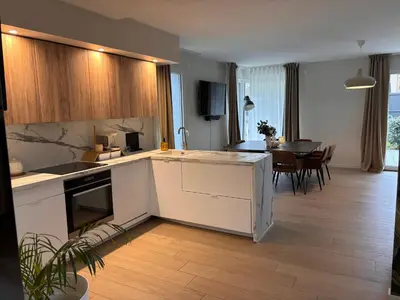 Cuisine ou kitchenette dans l'établissement Échappée Alsacienne