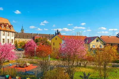 Jardin de l'établissement La Cotonnière Colmar Downtown