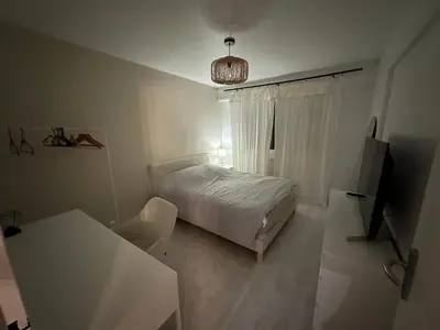 Un ou plusieurs lits dans un hébergement de l'établissement Apartment - Colmar Center - La Roseraie