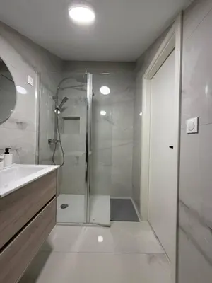 Salle de bains dans l'établissement DeLuxe Studio Lumineux, Rénové, Parking Gratuit, MULHOUSE CENTRE
