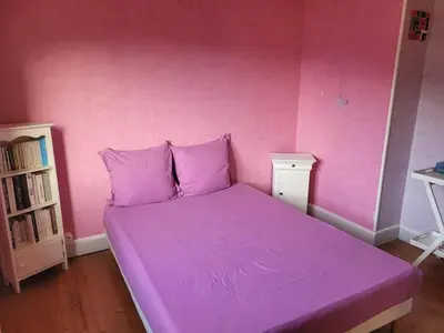 Un ou plusieurs lits dans un hébergement de l'établissement Gîte Les 5 Pommiers 6 pers gitesdes2vallees