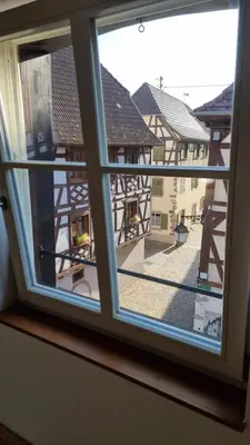 Vue générale sur la montagne ou vue sur la montagne depuis l'appartement