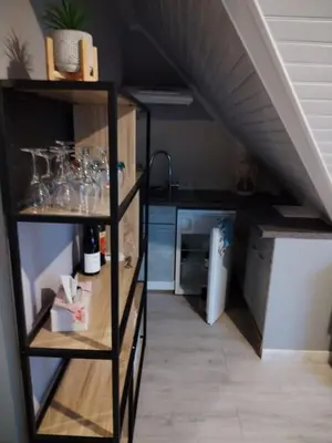 Cuisine ou kitchenette dans l'établissement Féerie de la Vigne