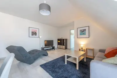 Télévision ou salle de divertissement dans l'établissement Bel appartement au centre Colmar stationnement