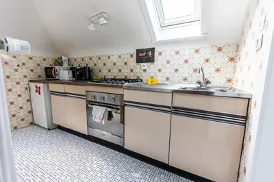 Cuisine ou kitchenette dans l'établissement Beautiful apartment close to Basel with parking