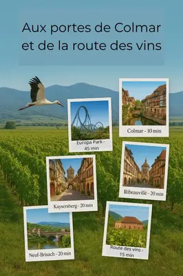 Plan de l'établissement Chez Marguerite & Alphonse 2 pièces proche Colmar