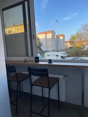 Balcon ou terrasse dans l'établissement Le palmier