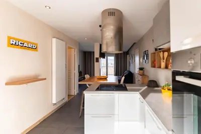 Cuisine ou kitchenette dans l'établissement Le 12 - City Center