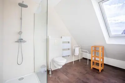 Salle de bains dans l'établissement Appartement agréable proche Colmar
