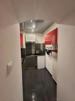 Cuisine ou kitchenette dans l'établissement Appartement Floriloft