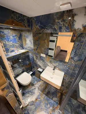 Salle de bains dans l'établissement Studio neuf élégant Proche gare Mulhouse