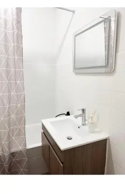 Salle de bains dans l'établissement Studio des Trois Frontières