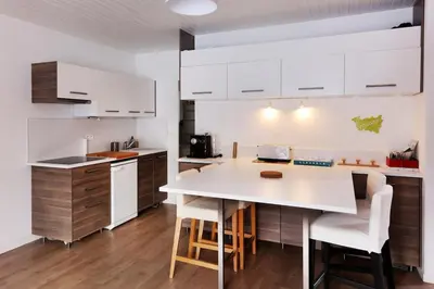 Cuisine ou kitchenette dans l'établissement Hosted by Valentin