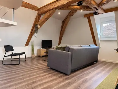 Télévision ou salle de divertissement dans l'établissement La cotonnade - Entre vignes et ville