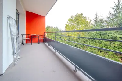 Balcon ou terrasse dans l'établissement Horticulture 2 Appartement Saint-Louis Parking