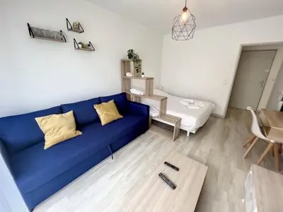 Coin salon dans l'établissement Le Bâle 11 Appartement 4 Pers Saint-Louis Parking