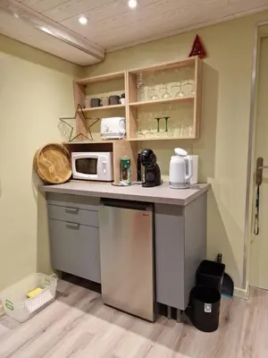 Cuisine ou kitchenette dans l'établissement Jeanmyr