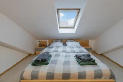Un ou plusieurs lits dans un hébergement de l'établissement Appartement cosy au cœur de Colmar
