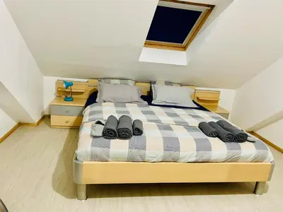 Un ou plusieurs lits dans un hébergement de l'établissement Appartement cosy au cœur de Colmar