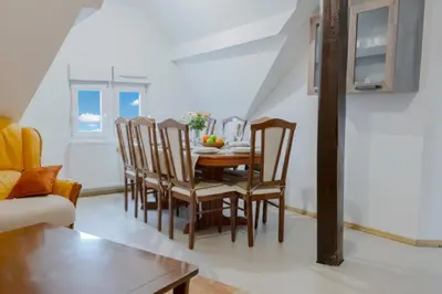 Coin salon dans l'établissement Appartement cosy au cœur de Colmar