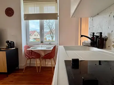 Cuisine ou kitchenette dans l'établissement LE GRENAT Appartement Cosy - Route des Vins - Proche Colmar
