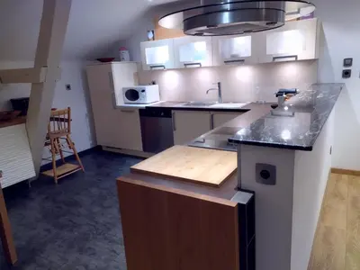Cuisine ou kitchenette dans l'établissement Sommerberg