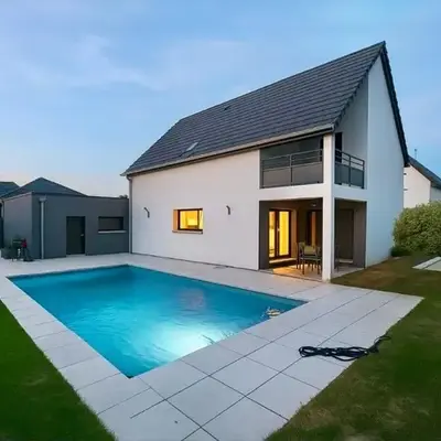 Maison moderne piscine & pétanque - 10 min colmar