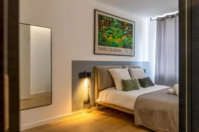 Un ou plusieurs lits dans un hébergement de l'établissement Slate at Max, Luxury in Mulhouse